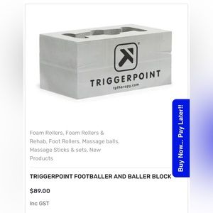 Triggerpoint Footballer & Roller For Back & Hips Block EUC